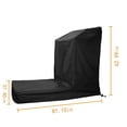 thumbnail image 5 of Funda para cinta de correr HUOGUO, plegable, a prueba de polvo, impermeable, negra, 5 of 5