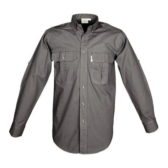 TAG SAFARI Adult Male Trail Long Sleeve Shirt, Color: Olive, Size: L