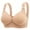 Khaki, variant on Hfnxid Women Bras Under $ 5.00,Woman's Embroidered Glossy Comfortable Breathable Bra Underwear No Rims