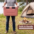 thumbnail image 2 of Resenkos Waterproof Outdoor Travel Cooler with Drain & Opener, Hard Shell Insulated Ice Chest with Cup Holders for Beach Trips, Pink, 2 of 8