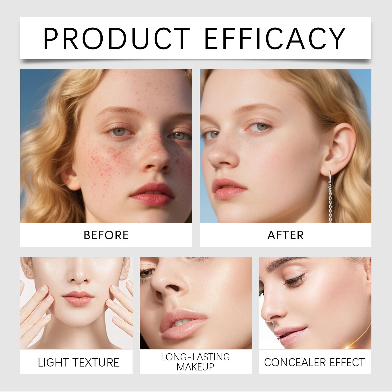 Alvantor Color Changing Foundation Stick, Korean Blanc Effect, Hydrating Formula, 0.46oz