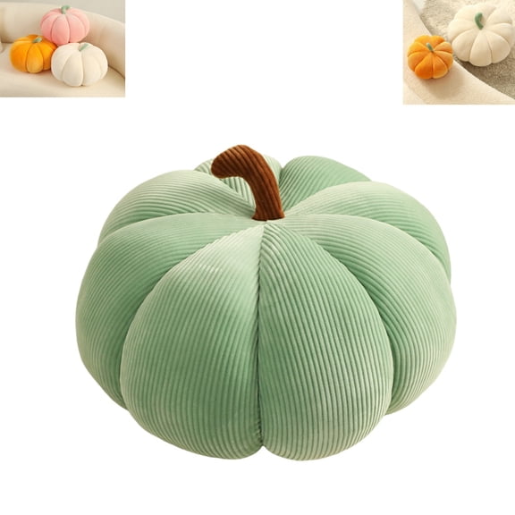 7.1 inch Pumpkin‑Shaped Throw Pillow, Pumpkin Plush Cushion, Soft Floor Pillow, Halloween Decorative Pillow for Home Decor and Party Favors