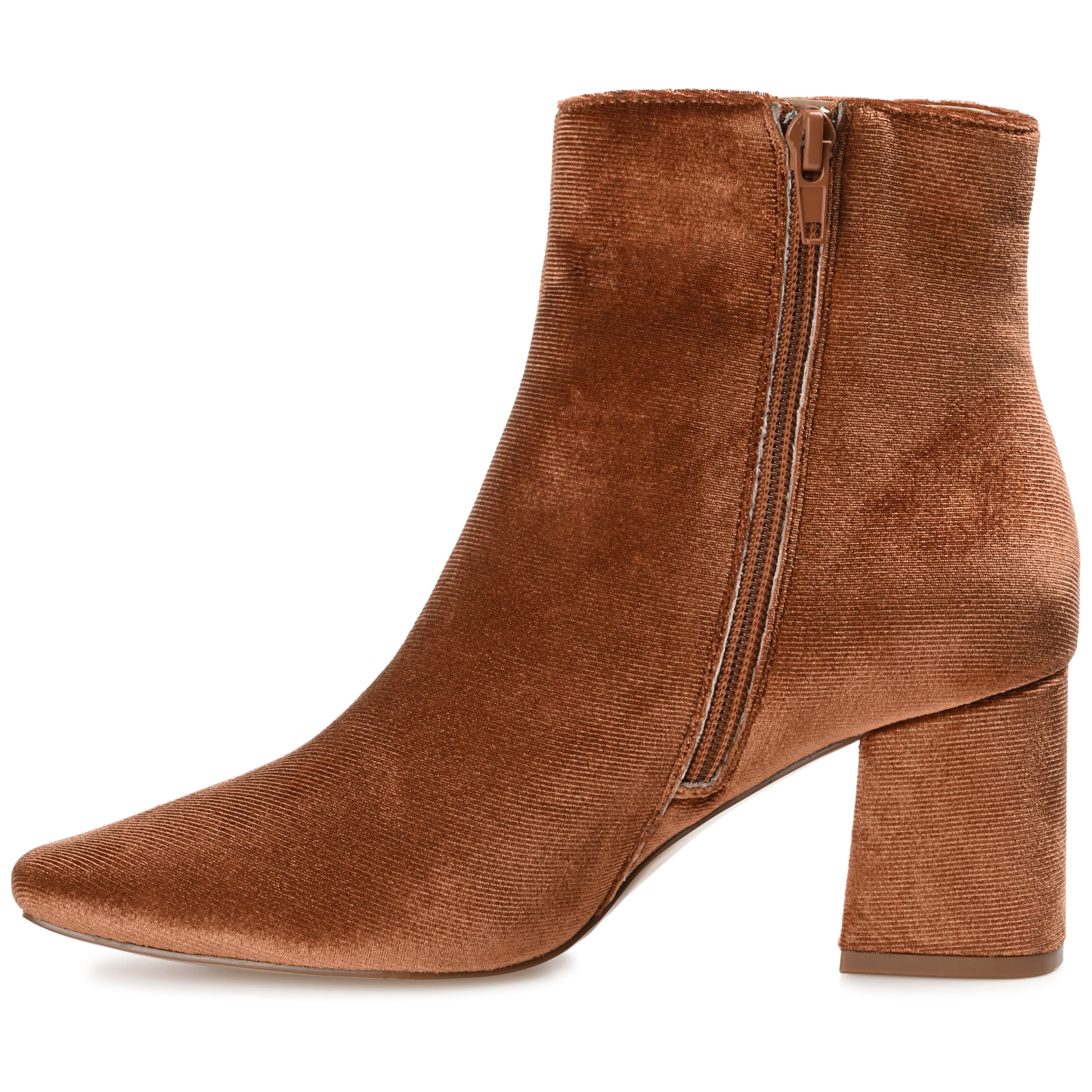 Journee Womens Hazara Square Toe Block Heel Ankle Booties, Widths Available
