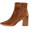 thumbnail image 3 of Journee Womens Hazara Square Toe Block Heel Ankle Booties, Widths Available, 3 of 10