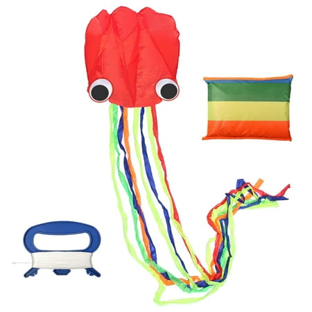 13ft Octopus Kite Large Octopus Long Tail Beach Kites-Perfect Toy for Kids and Adults Outdoor (Best Beach Toys For Adults)