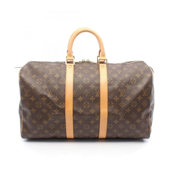 Pre-Owned Louis Vuitton Keepall 45 Boston Bag, Coated Canvas and Leather, Monogram,... (Good)