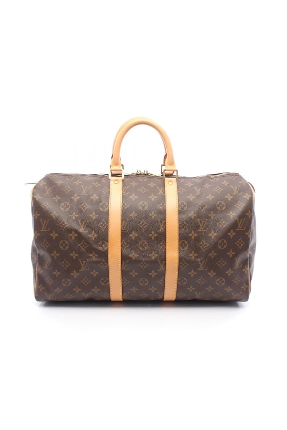 Pre-Owned Louis Vuitton Keepall 45 Boston Bag, Coated Canvas and Leather, Monogram,... (Good)