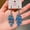 C blue 8x3cm, variant on 2024 New Colorful Crystal Dangle Drop Earrings for Women Trend Korea Fashion Luxury Wedding Party Banquet Unusual Jewelry Gifts