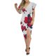 thumbnail image 1 of Guardurnaity Vestido dividido de manga corta con cuello en V Swing Sundress Club Party Banquet Fecha Esposa Novia Ropa de moda de verano Vestidos Blanco SG Guardurnaity AP010964-04, 1 of 6