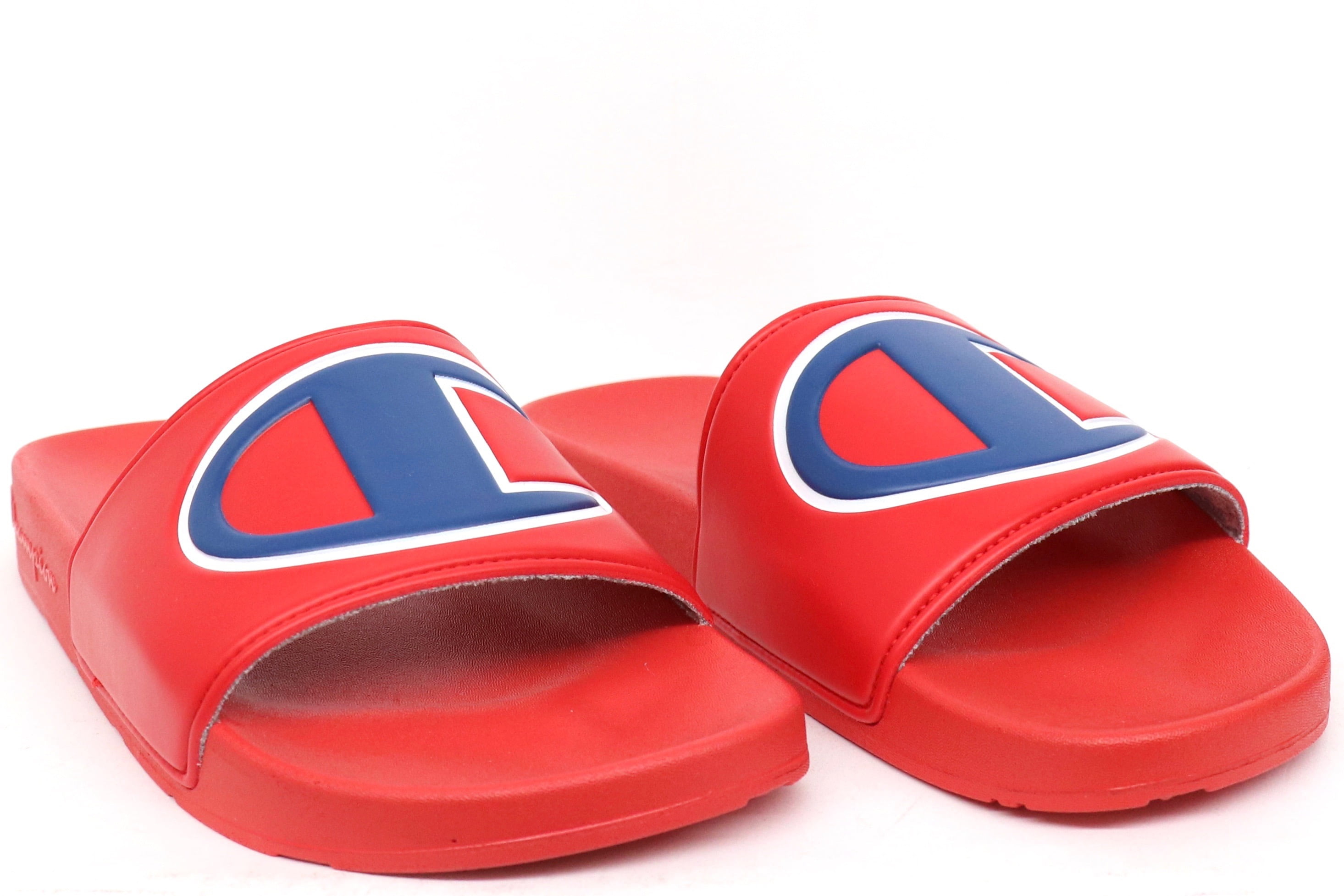 red and blue champion slides