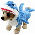 thumbnail image 1 of Divertidos disfraces de tiburón para perros y gatos, talla S, vestido de cosplay navideño para mascotas, adorable disfraz de tiburón azul para mascotas, sudadera con capucha de forro polar para mascot, 1 of 5