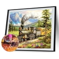 thumbnail image 2 of Wdftyju Kit de pintura de diamante 5D, tren de campo DIY, taladro redondo completo, imagen de mosaico, pared Wdftyju 6ct6ju8zv3dp4gr6, 2 of 9
