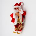 thumbnail image 3 of Yuarrent Juguete de cuerda de cuentas de escalada, juguete de música portátil alimentado por batería, muñeco de peluche de Papá Noel, juguetes, Kits de decoración para fiestas Yuarrent HA018159-00, 3 of 6