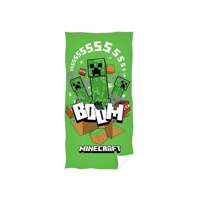 Minecraft - Toalla Boom Algodón (Verde)