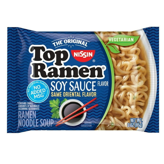 Nissin Top Ramen – Soy Sauce Flavor (pack of 12) Formerly Oriental Flavor Same Great Flavor