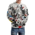 thumbnail image 3 of LAOLIUSN Men’s Graffiti Hoodie All-Over Print 3D Abstract Streetwear Graphic Pullover Sweatshirt, Stretch Fabric, S–4XL, 3 of 7