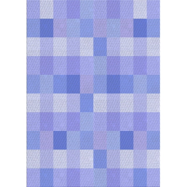 Ahgly Tapis Rectangulaire Lavable en Machine Intérieur Transitionnel Bleu Ardoise Clair, 2 Pieds x 4 Pieds