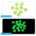 thumbnail image 4 of Uxcell 200Pack Glow Rocks 8-11mm Decoration Pebbles Luminous Stones Decor Green, 4 of 6