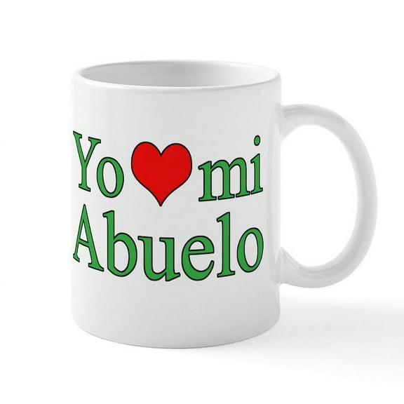 CafePress - I Love Grandpa (Spanish) Mug - 11 oz Ceramic Mug - Novelty Coffee Tea Cup