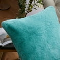 thumbnail image 4 of Home Soft Things Heavy Faux Fur 2 Piece Throw Pillow Cover Set - Blue Turqoise - 20" x 20", 4 of 5