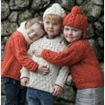 thumbnail image 2 of Irish Aran Merino Natural Crew Sweater For Children Size Medium Made By Aran Woollen Mills, 2 of 5