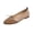 Khaki, variant on Womens Khaki Bow Flats, Comfortable Memory Foam Ballet Flats for Women, Slip-On Round Toe Casual Work Shoes with Non-Slip Sole,Size 5.5