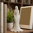 thumbnail image 2 of Hugtrea Vintage Hooded Cowl Women Figurine 3D Printed Fishtail Dress Faceless Lady Statue Sculpture Home Office Decoration Ornament, 2 of 4