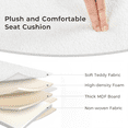 thumbnail image 3 of Gianna 43 Inch Ottoman with Storage, Folding Foot Rest for Living Room & Bedroom, Versatile Home Bench, White, 3 of 7
