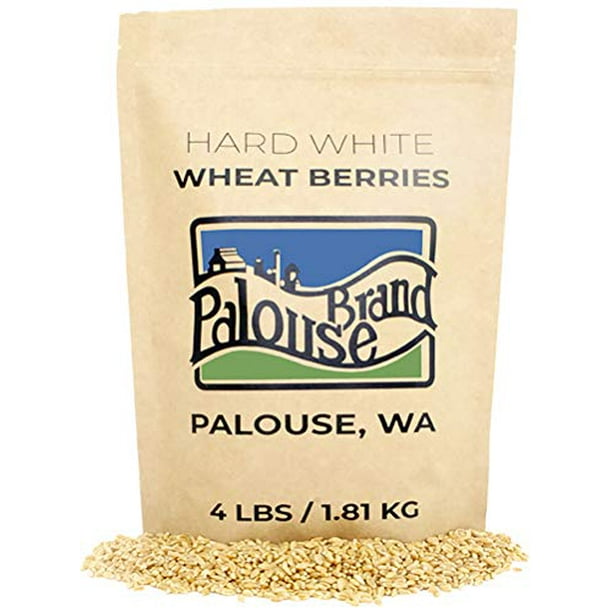NonGMO • Hard White Wheat Berries • 4 lbs • Palouse Brand • USA Grown