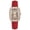 Red, variant on Couple Watches With Diamonds Pu Leather Material Simple Style Watches For Women