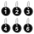 thumbnail image 1 of Aspire 20pcs Black ABS Number Key Tags with Key Rings 1-20, ID Tag Keychain for Dormitory House Lockers Storage Tags, 1 of 8