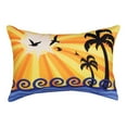 thumbnail image 2 of Enjoy The Waves Word Pillow 12.5"x8.5" Throw Pillow, 2 of 3