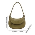 thumbnail image 3 of Bolso Mujer Tejido Tote Axila Hombro Satchel Hobo Monedero De Invierno Verde Oscuro Verde, 3 of 6