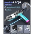 thumbnail image 3 of Aspirador de Mano 4 en 1 para Coche, 15000 Pa, Mini Soplador de Aire Portátil Inalámbrico, Aspiradora Recargable de Pantalla LED, Fuerte Succión para Limpieza de Coche, Hogar, Oficina (Negro+Rosa), 3 of 5