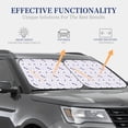 thumbnail image 4 of Balery 2 Piece Lavender Flowers Car Windshield Sun Shade|Foldable Front Windshield Shade for Car Front Window for Most Sedans SUV Truck-Large, 4 of 7