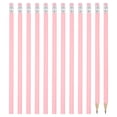 thumbnail image 1 of Uxcell Round Pencils, 12 Pack Triangle HB Graphite Pencil with Eraser, Pink, 1 of 6