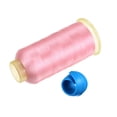 thumbnail image 3 of Uxcell Polyester Embroidery Thread and Thread Spools Savers Kit, Light Pink Blue, 3 of 6