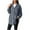 B-Gray, variant on Wyobmus Womens Button Down Shirts Ribben Frayed Cardigan Long Sleeve Oversized Turndown Collar Jacket Shacket B-Gray