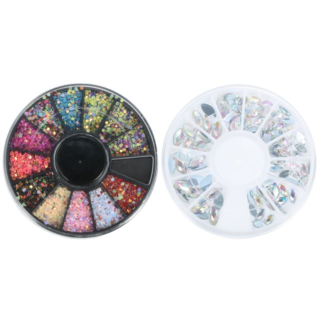 Ofertas únicas, 2 uds., diamantes de imitación AB para uñas, diamantes de imitación para dijes de uñas, diamantes de imitación multicolores para uñas, accesorios DIY