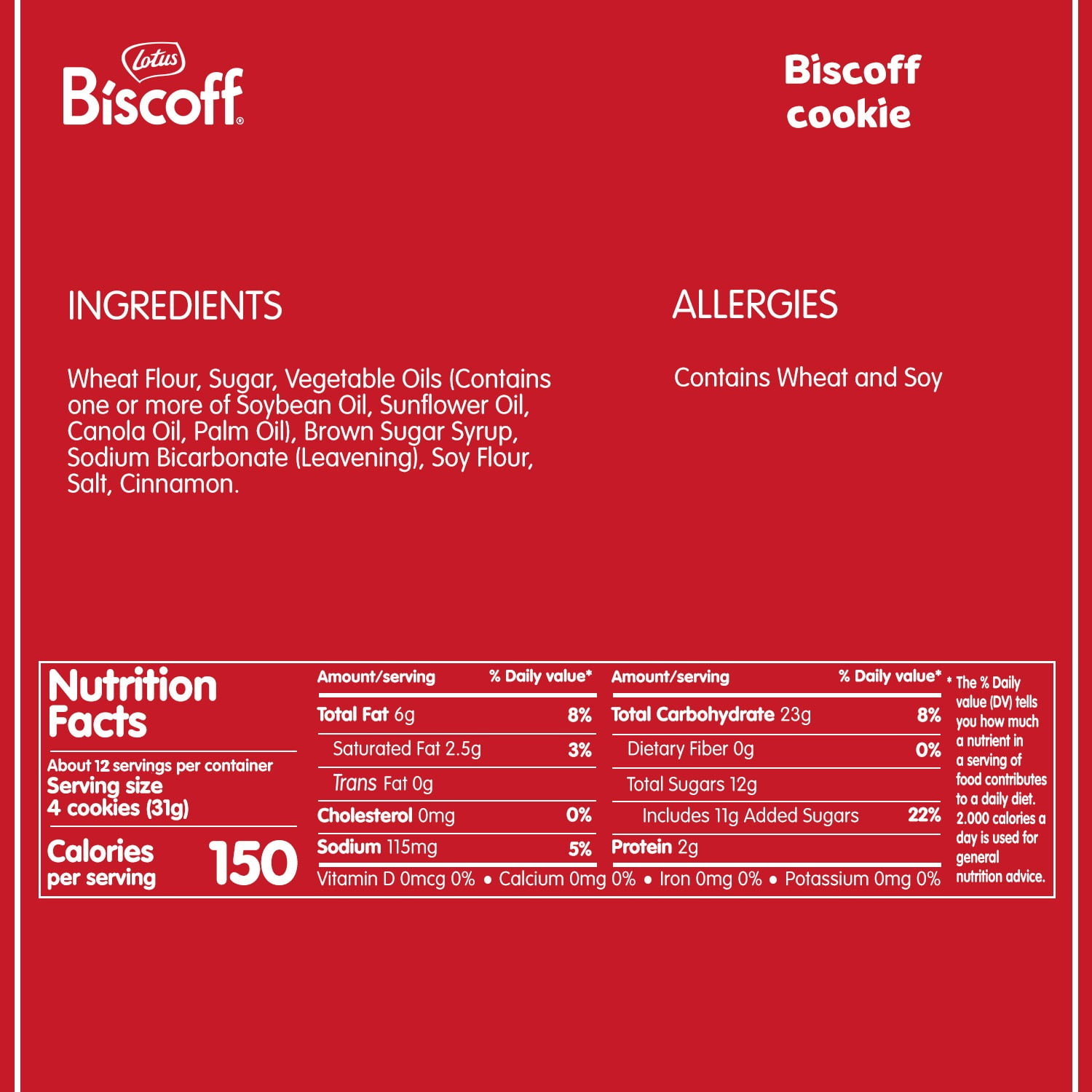 (8 pack) Lotus Biscoff Cookies, 13.23oz, 3 freshpacks of 16 cookies