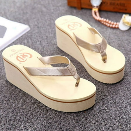 - Summer Sexy Flip Flops Women Sandals Bohemian Muffin Slope With Sandals GD/37