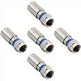 thumbnail image 2 of 60Pcs RG6 F Compression Connector RF Wire Connector Solderless Adapter Blue,60 * F connectors,silver & blue, 2 of 6