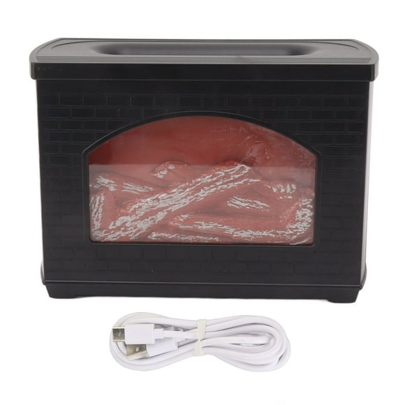 YUMILI Humidificateur D'aromathérapie à Diffuseur De Flamme, Diffuseur D'huiles Essentielles De Bureau électrique De Parfum De Maison De 270 ML, Humidificateur De Brume 7.5W 5V