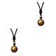 thumbnail image 1 of Guardurnaity Collar de piedra Natural de 16mm para hombre, colgante de bola de cristal portátil para banquete de fiesta, diseño Simple, adorno de Tipo 1 2piezas, 1 of 6