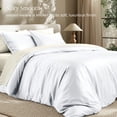 thumbnail image 5 of Bare Home TENCEL™ Duvet Cover Set - Lyocell derived from Eucalyptus - King/Cal King, White, 5 of 10