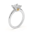 thumbnail image 2 of Circle Jewel 1.6 Ct Princess Cut Moissanite Ring - 14K White Gold Plated Engagement Two Tone Ring for Women - Wedding Jewelry - Anniversary Gift - Elegant Women's Ring - As Per Image, 2 of 3