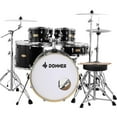 thumbnail image 1 of Donner Drum Set Adult with Silent System, 5-Piece Full Size Professional Drum Kit Black, 1 of 9