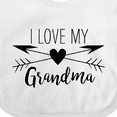 thumbnail image 4 of Inktastic I Love My Grandma Heart and Arrows Boys or Girls Baby Bib, 4 of 4