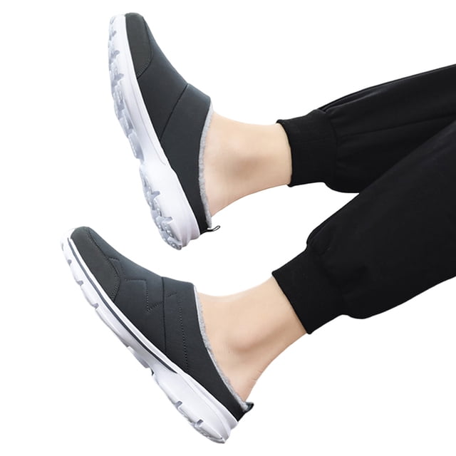 Sin Cordones para Correr Suela Gruesa Zapatos Impermeables Unisex Amantes Del