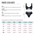 thumbnail image 6 of Wukai Black Fish scales Women's Bikini Set Two Piece,wimsuit High Waisted V Neck Twist Front Adjustable Spaghetti Straps Bathing Suit-XX-Large, 6 of 7